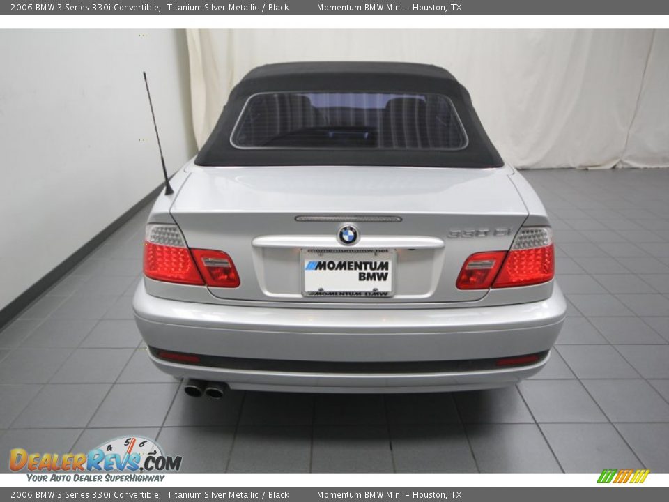 2006 BMW 3 Series 330i Convertible Titanium Silver Metallic / Black Photo #13