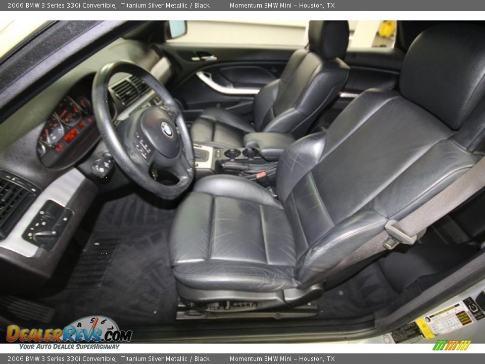 2006 BMW 3 Series 330i Convertible Titanium Silver Metallic / Black Photo #14