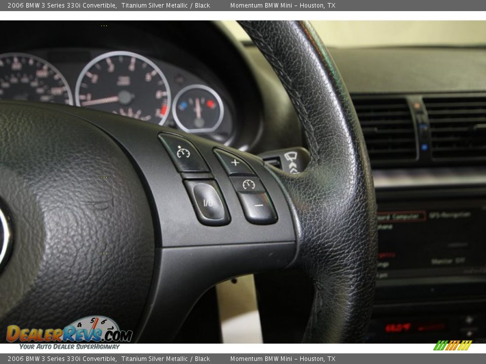 2006 BMW 3 Series 330i Convertible Titanium Silver Metallic / Black Photo #23