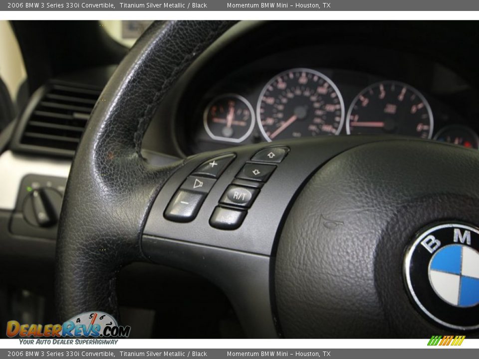 2006 BMW 3 Series 330i Convertible Titanium Silver Metallic / Black Photo #24