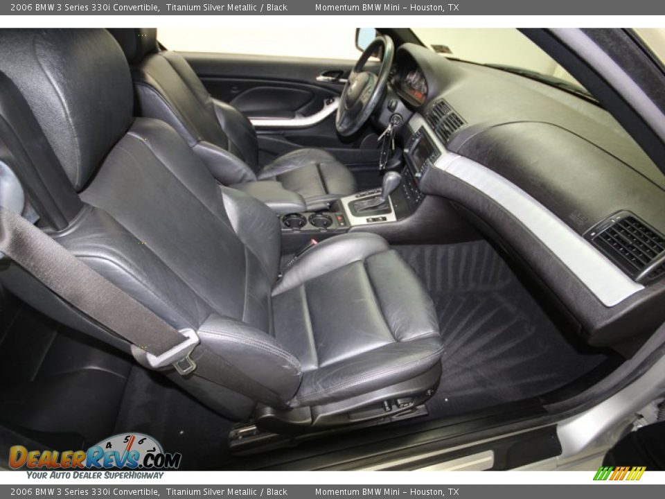 2006 BMW 3 Series 330i Convertible Titanium Silver Metallic / Black Photo #30