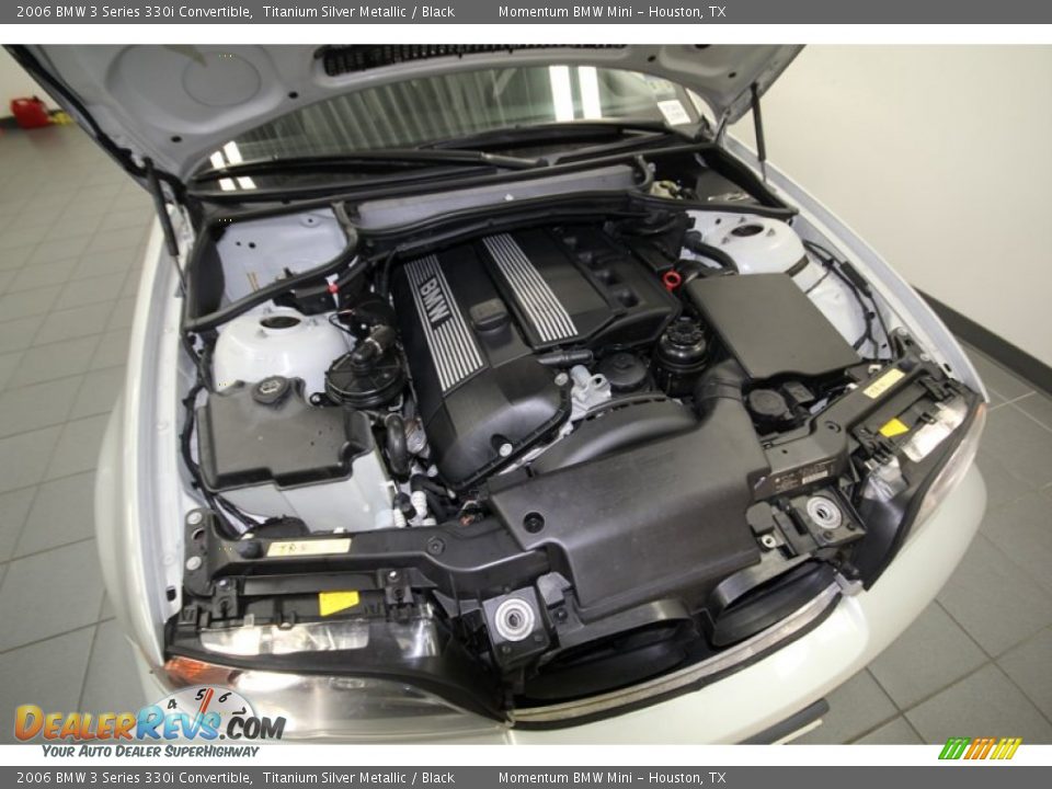 2006 BMW 3 Series 330i Convertible Titanium Silver Metallic / Black Photo #33