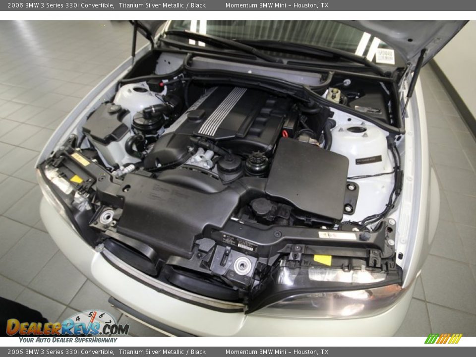 2006 BMW 3 Series 330i Convertible Titanium Silver Metallic / Black Photo #34