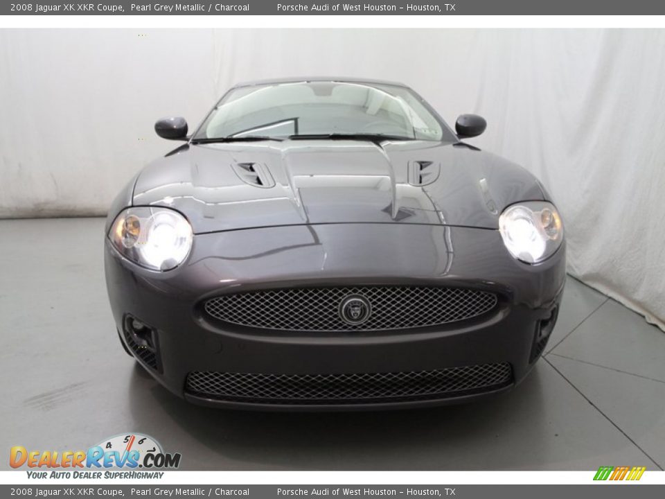 2008 Jaguar XK XKR Coupe Pearl Grey Metallic / Charcoal Photo #7