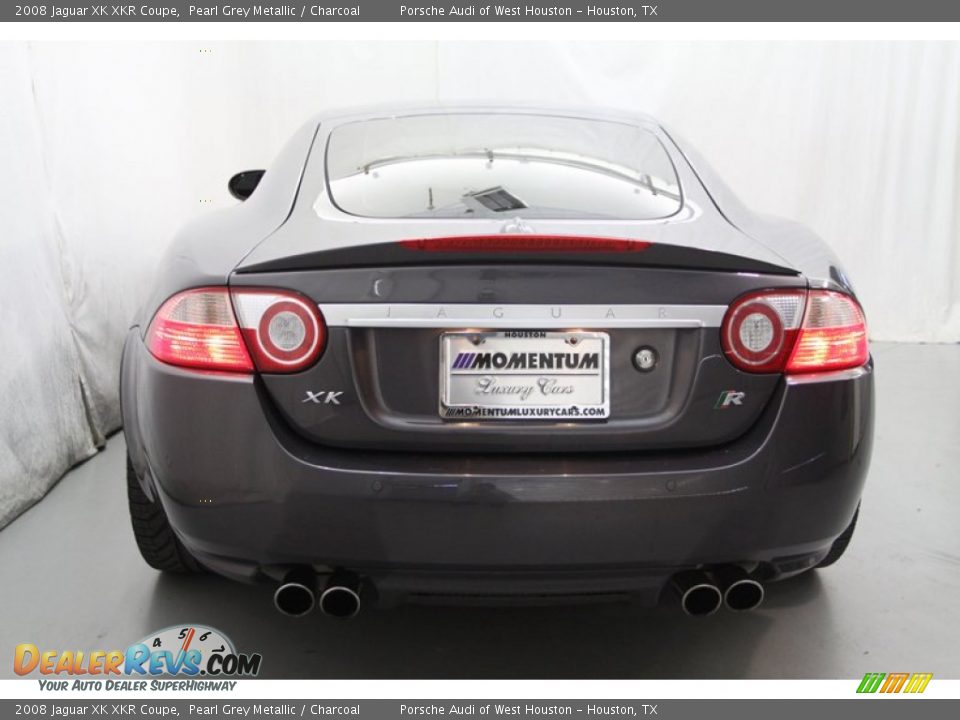 2008 Jaguar XK XKR Coupe Pearl Grey Metallic / Charcoal Photo #8
