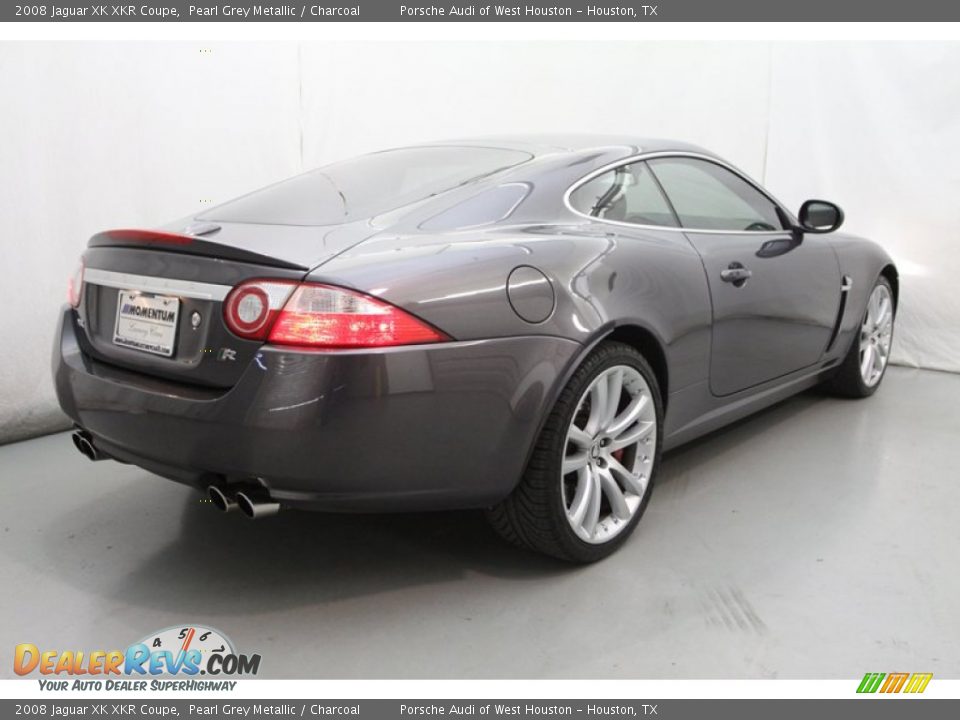 2008 Jaguar XK XKR Coupe Pearl Grey Metallic / Charcoal Photo #11