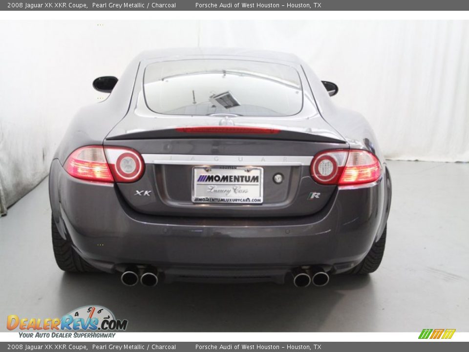 2008 Jaguar XK XKR Coupe Pearl Grey Metallic / Charcoal Photo #12