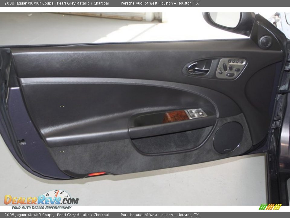 2008 Jaguar XK XKR Coupe Pearl Grey Metallic / Charcoal Photo #15