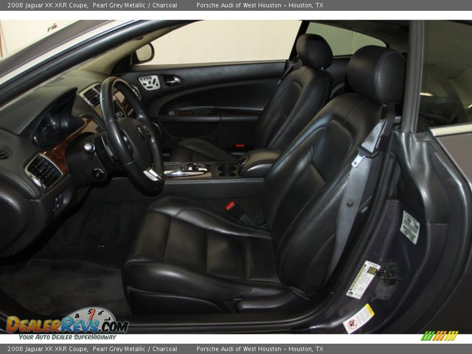 2008 Jaguar XK XKR Coupe Pearl Grey Metallic / Charcoal Photo #17