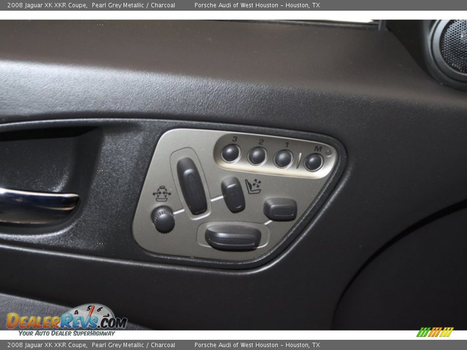 2008 Jaguar XK XKR Coupe Pearl Grey Metallic / Charcoal Photo #22