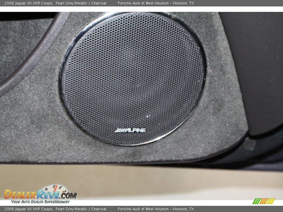 2008 Jaguar XK XKR Coupe Pearl Grey Metallic / Charcoal Photo #23