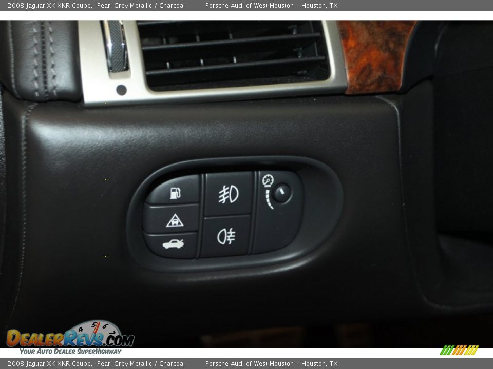2008 Jaguar XK XKR Coupe Pearl Grey Metallic / Charcoal Photo #24