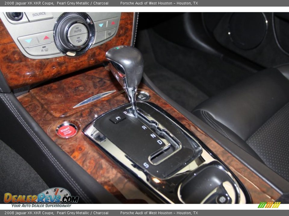2008 Jaguar XK XKR Coupe Pearl Grey Metallic / Charcoal Photo #27