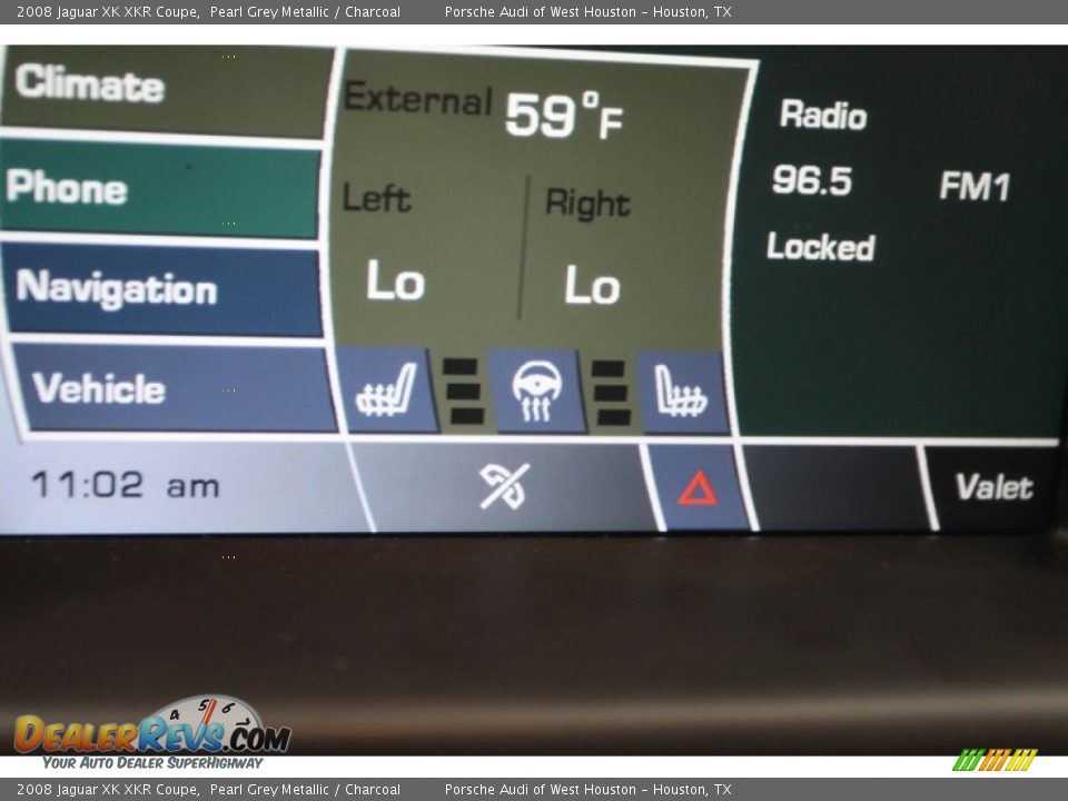 2008 Jaguar XK XKR Coupe Pearl Grey Metallic / Charcoal Photo #31