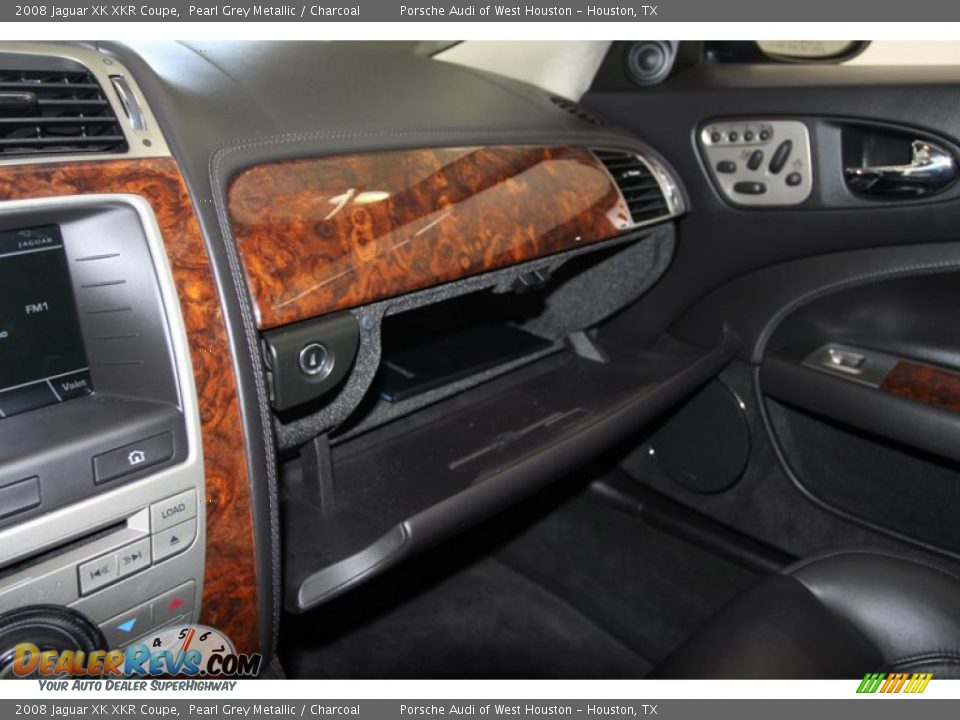2008 Jaguar XK XKR Coupe Pearl Grey Metallic / Charcoal Photo #32