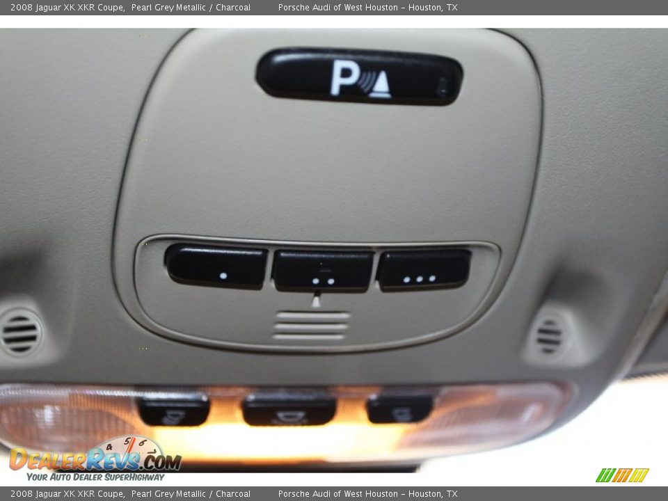 2008 Jaguar XK XKR Coupe Pearl Grey Metallic / Charcoal Photo #33