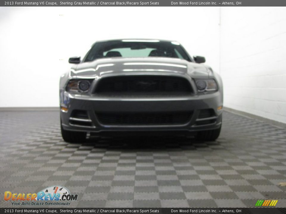 2013 Ford Mustang V6 Coupe Sterling Gray Metallic / Charcoal Black/Recaro Sport Seats Photo #2