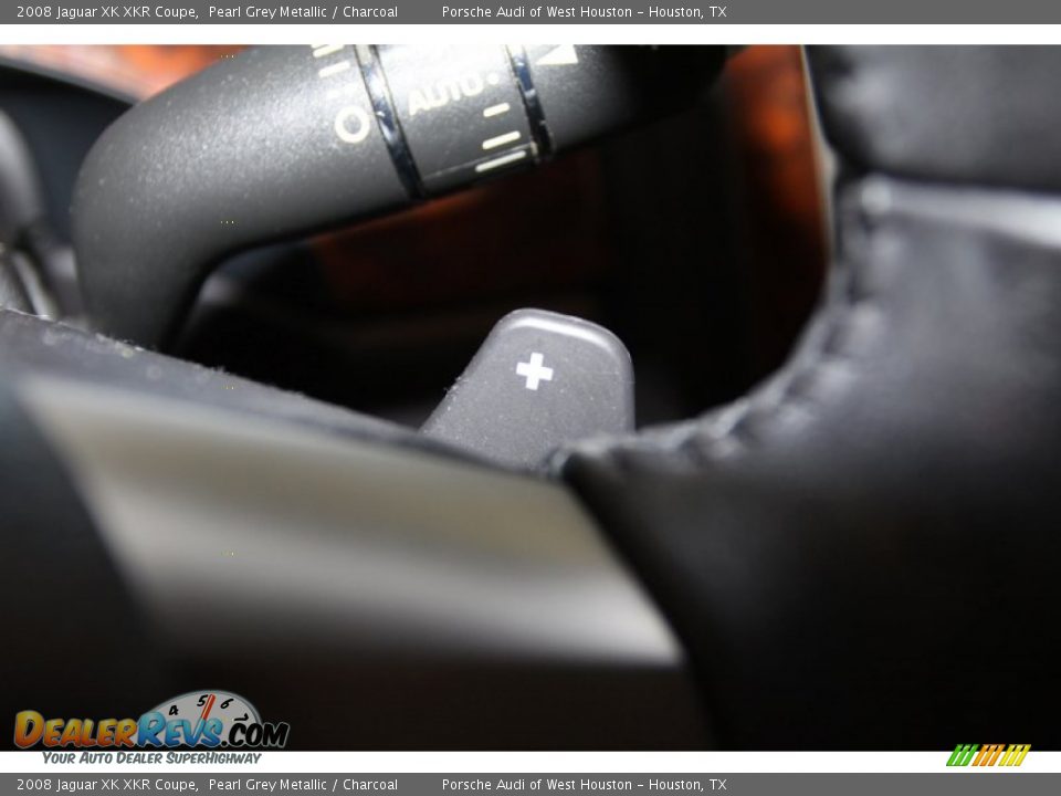 2008 Jaguar XK XKR Coupe Pearl Grey Metallic / Charcoal Photo #36
