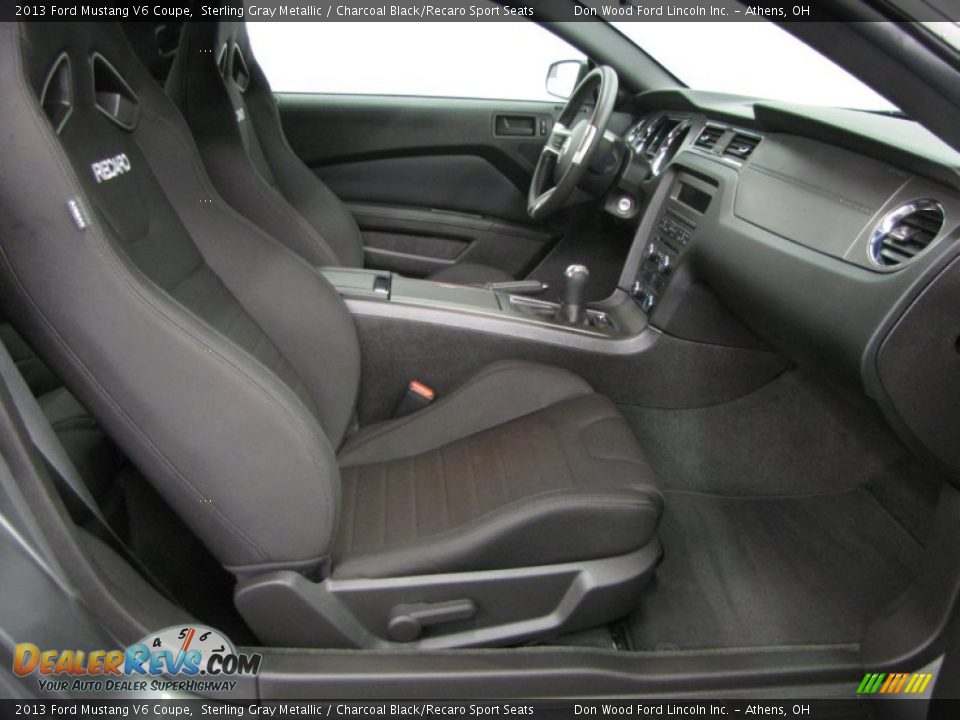 Charcoal Black/Recaro Sport Seats Interior - 2013 Ford Mustang V6 Coupe Photo #9