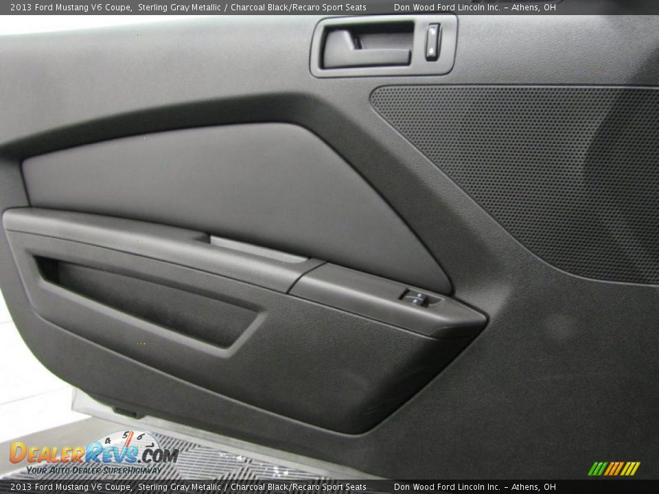 2013 Ford Mustang V6 Coupe Sterling Gray Metallic / Charcoal Black/Recaro Sport Seats Photo #10