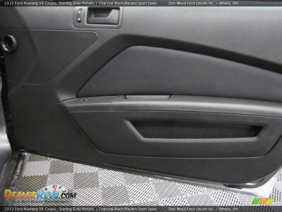 2013 Ford Mustang V6 Coupe Sterling Gray Metallic / Charcoal Black/Recaro Sport Seats Photo #11