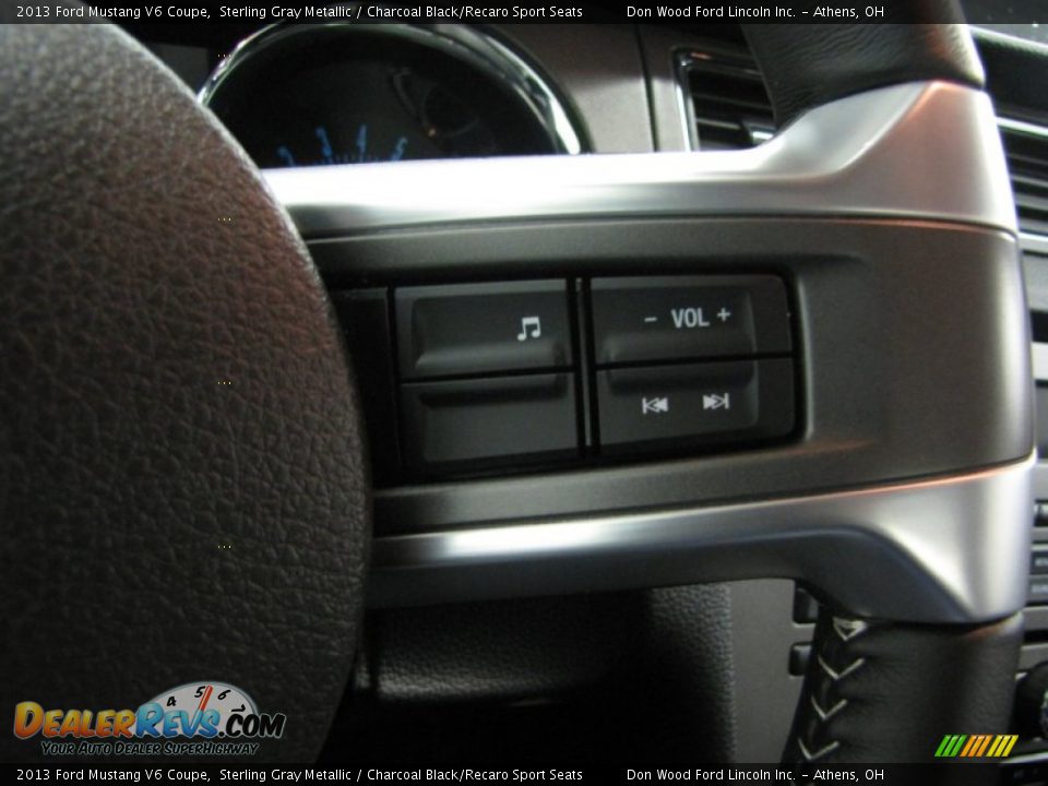 2013 Ford Mustang V6 Coupe Sterling Gray Metallic / Charcoal Black/Recaro Sport Seats Photo #14