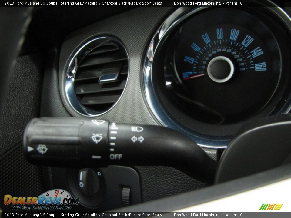 2013 Ford Mustang V6 Coupe Sterling Gray Metallic / Charcoal Black/Recaro Sport Seats Photo #15