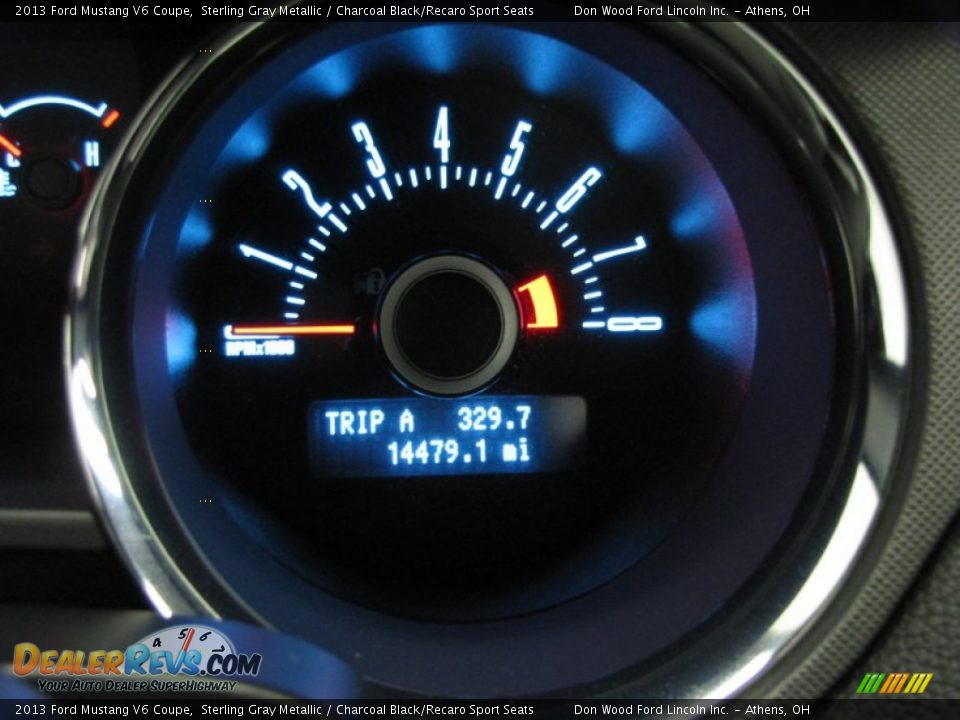 2013 Ford Mustang V6 Coupe Sterling Gray Metallic / Charcoal Black/Recaro Sport Seats Photo #17