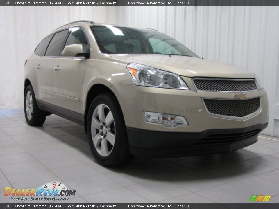 2010 Chevrolet Traverse LTZ AWD Gold Mist Metallic / Cashmere Photo #1