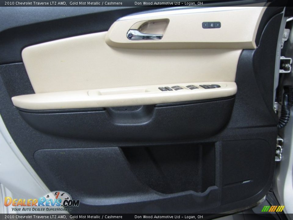 2010 Chevrolet Traverse LTZ AWD Gold Mist Metallic / Cashmere Photo #13