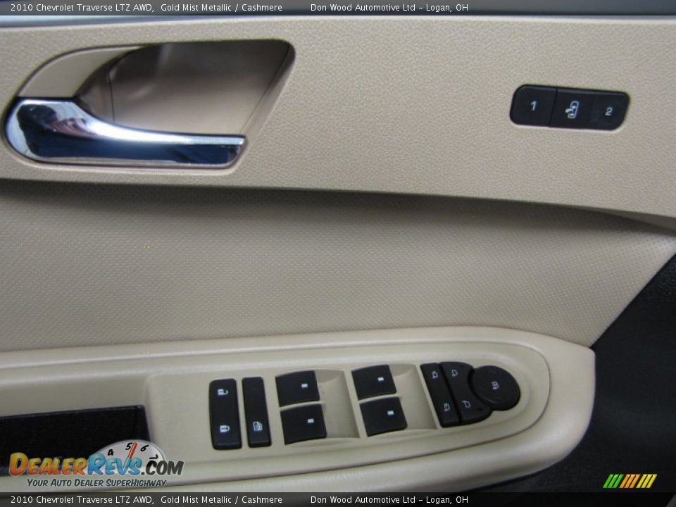 2010 Chevrolet Traverse LTZ AWD Gold Mist Metallic / Cashmere Photo #14