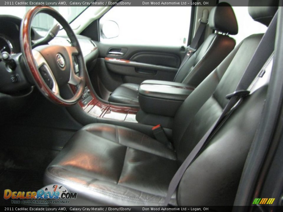 Front Seat of 2011 Cadillac Escalade Luxury AWD Photo #7