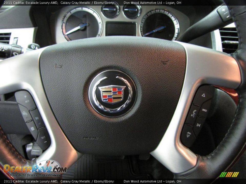 2011 Cadillac Escalade Luxury AWD Galaxy Gray Metallic / Ebony/Ebony Photo #19
