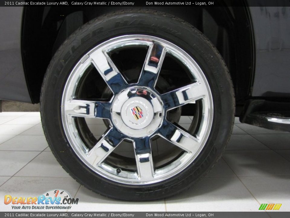2011 Cadillac Escalade Luxury AWD Galaxy Gray Metallic / Ebony/Ebony Photo #31