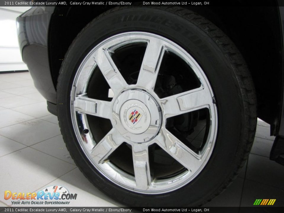 2011 Cadillac Escalade Luxury AWD Galaxy Gray Metallic / Ebony/Ebony Photo #33
