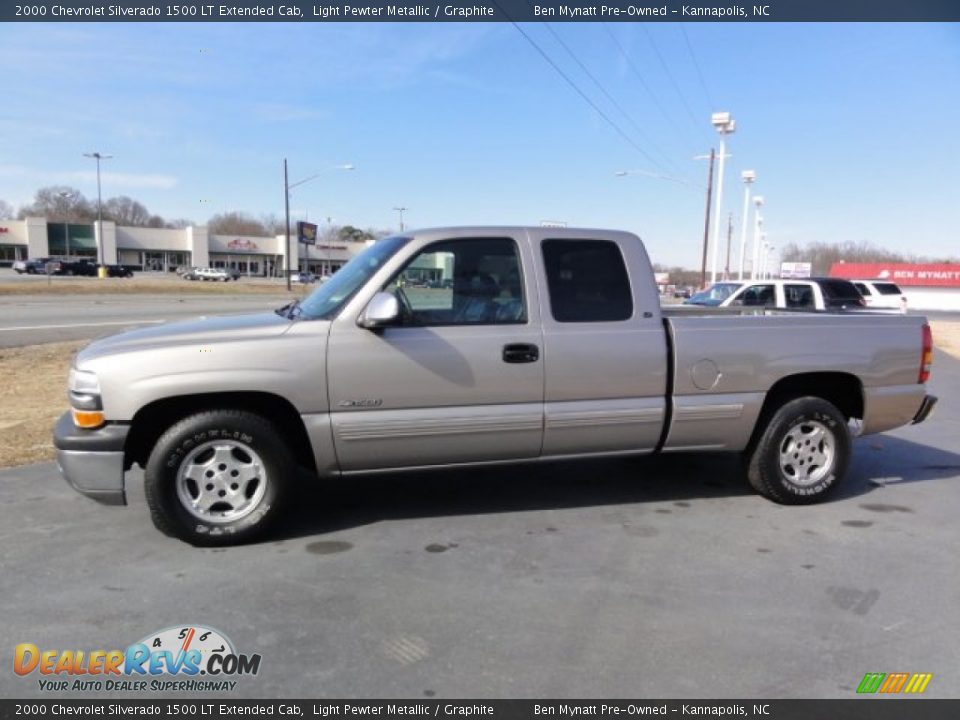 2000 Chevrolet Silverado 1500 LT Extended Cab Light Pewter Metallic / Graphite Photo #2