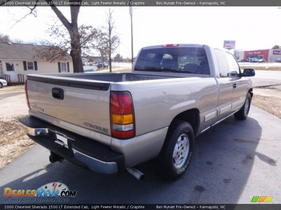 2000 Chevrolet Silverado 1500 LT Extended Cab Light Pewter Metallic / Graphite Photo #4