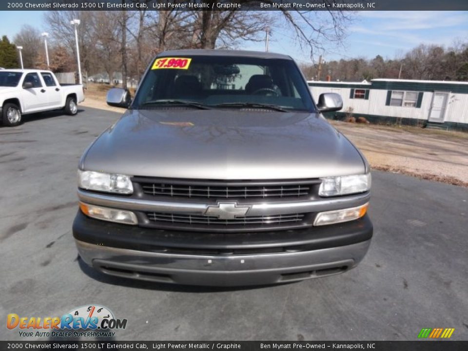 2000 Chevrolet Silverado 1500 LT Extended Cab Light Pewter Metallic / Graphite Photo #6