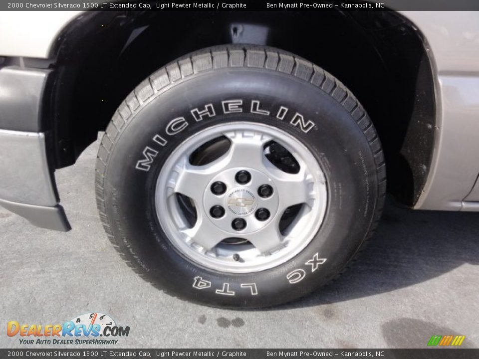 2000 Chevrolet Silverado 1500 LT Extended Cab Light Pewter Metallic / Graphite Photo #7
