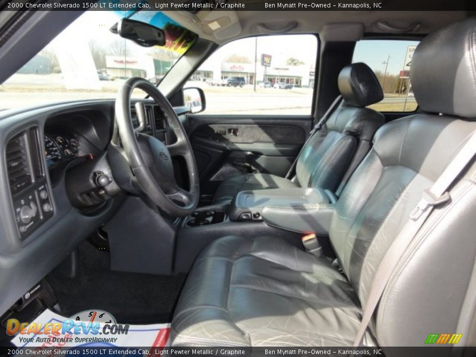 2000 Chevrolet Silverado 1500 LT Extended Cab Light Pewter Metallic / Graphite Photo #9
