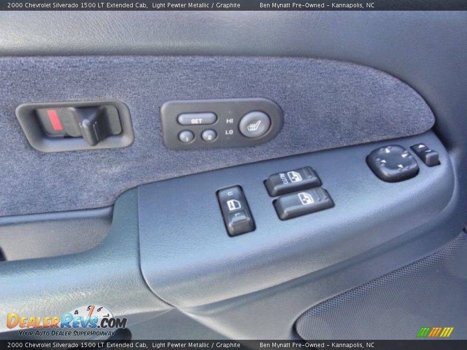 2000 Chevrolet Silverado 1500 LT Extended Cab Light Pewter Metallic / Graphite Photo #10