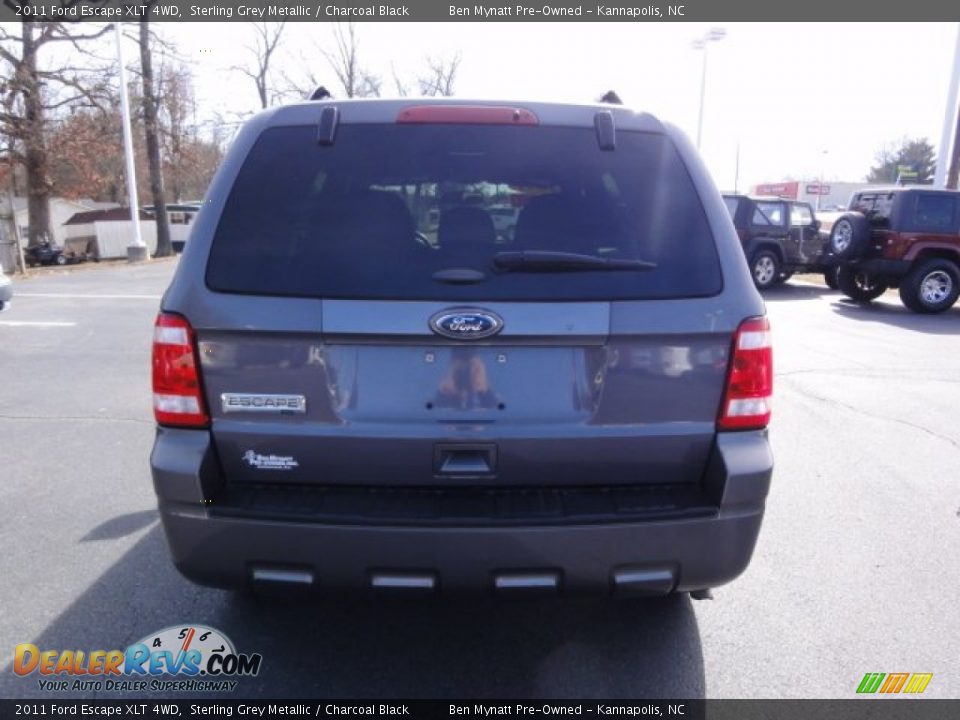 2011 Ford Escape XLT 4WD Sterling Grey Metallic / Charcoal Black Photo #4