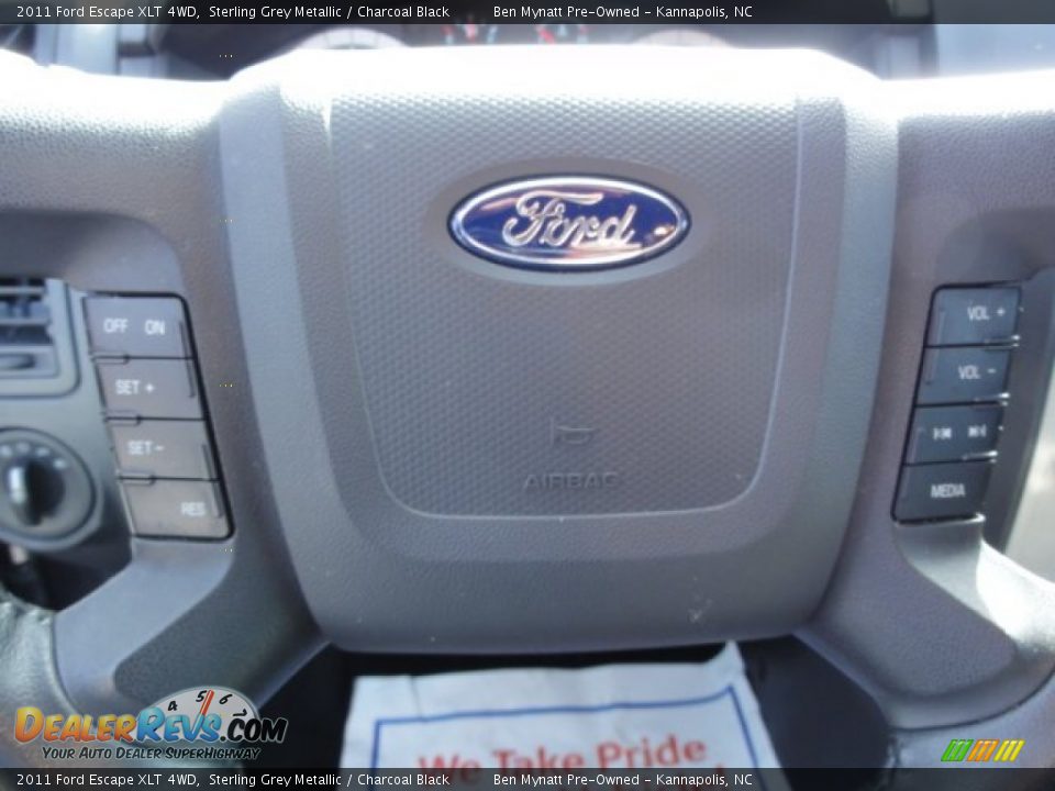 2011 Ford Escape XLT 4WD Sterling Grey Metallic / Charcoal Black Photo #16
