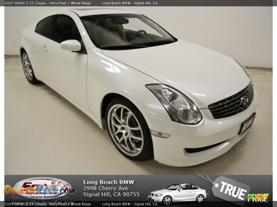 2007 Infiniti G 35 Coupe Ivory Pearl / Wheat Beige Photo #1