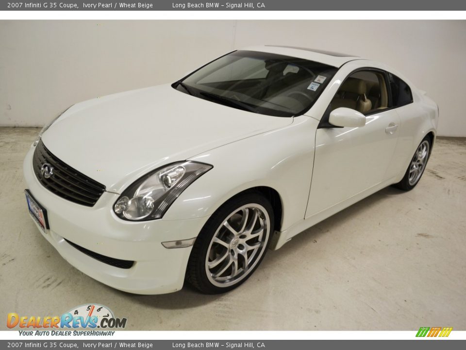 2007 Infiniti G 35 Coupe Ivory Pearl / Wheat Beige Photo #5