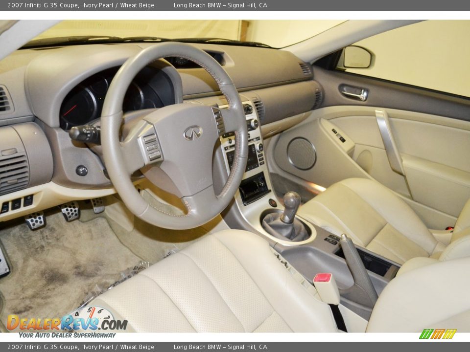 Wheat Beige Interior - 2007 Infiniti G 35 Coupe Photo #9