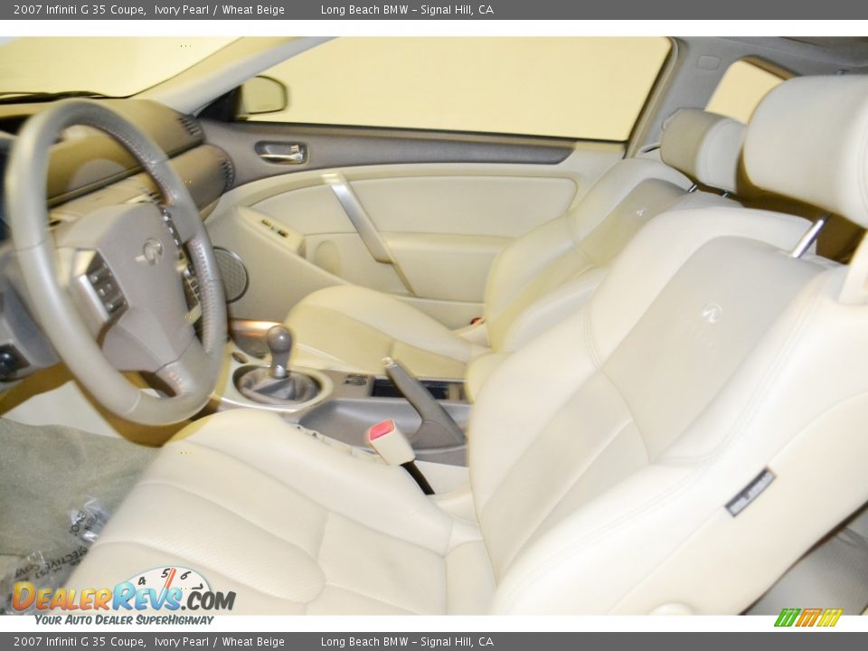 2007 Infiniti G 35 Coupe Ivory Pearl / Wheat Beige Photo #10