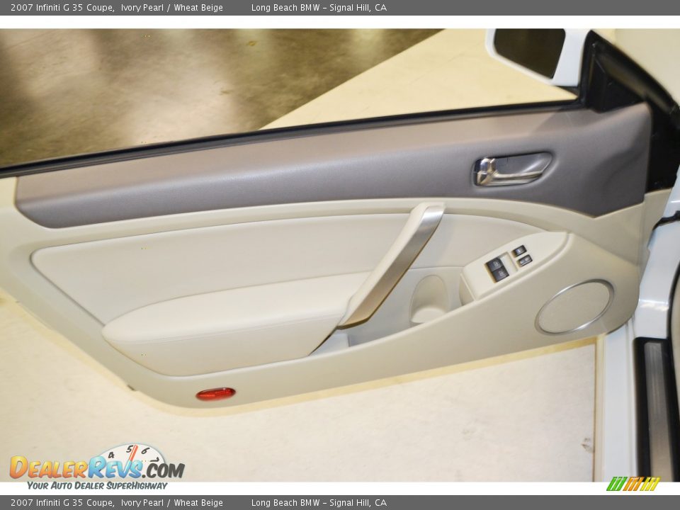 2007 Infiniti G 35 Coupe Ivory Pearl / Wheat Beige Photo #13