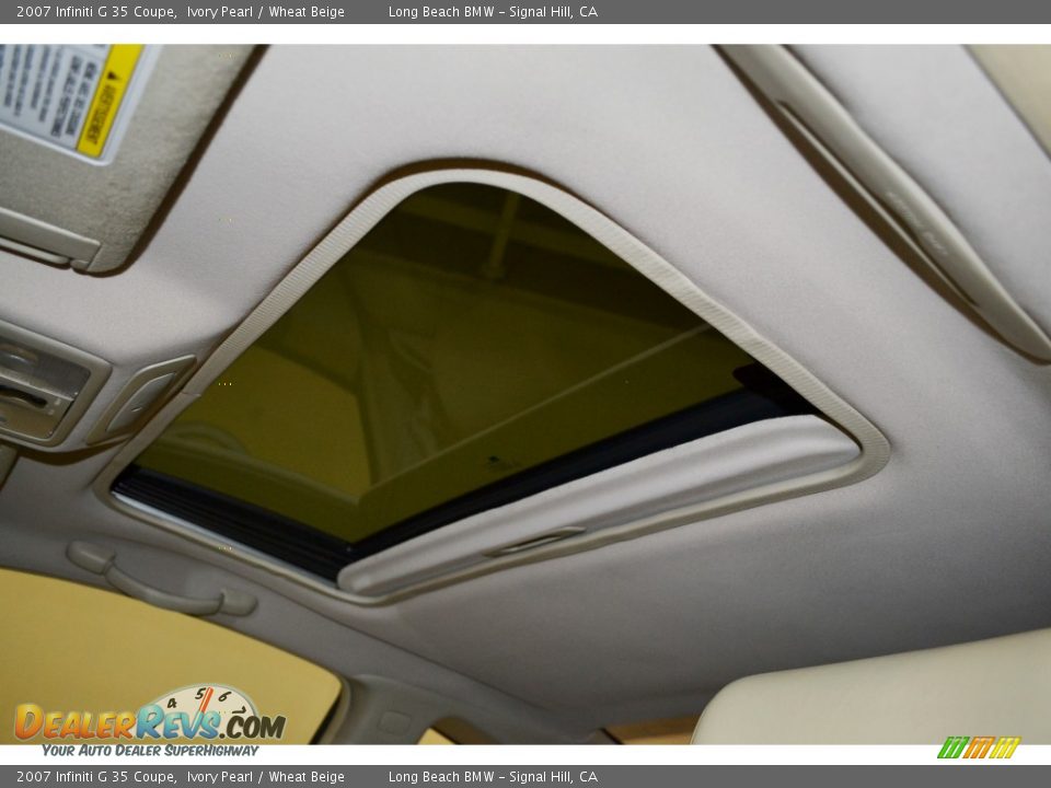2007 Infiniti G 35 Coupe Ivory Pearl / Wheat Beige Photo #16