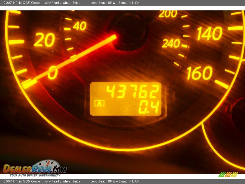 2007 Infiniti G 35 Coupe Ivory Pearl / Wheat Beige Photo #18